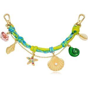 Gold Beach Keychains for Women – Shell, Starfish & Conch.